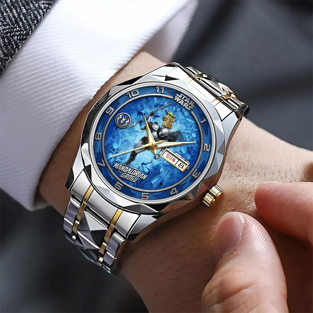 Star Wars: The Mandalorian and Grogu Alloy Luxury Quartz Watch – TMTHU6720