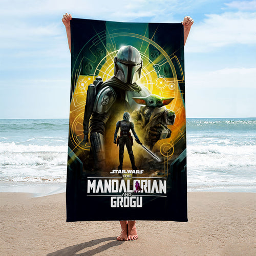 Star Wars: The Mandalorian and Grogu Rectangle Beach Towel – HOATT18226