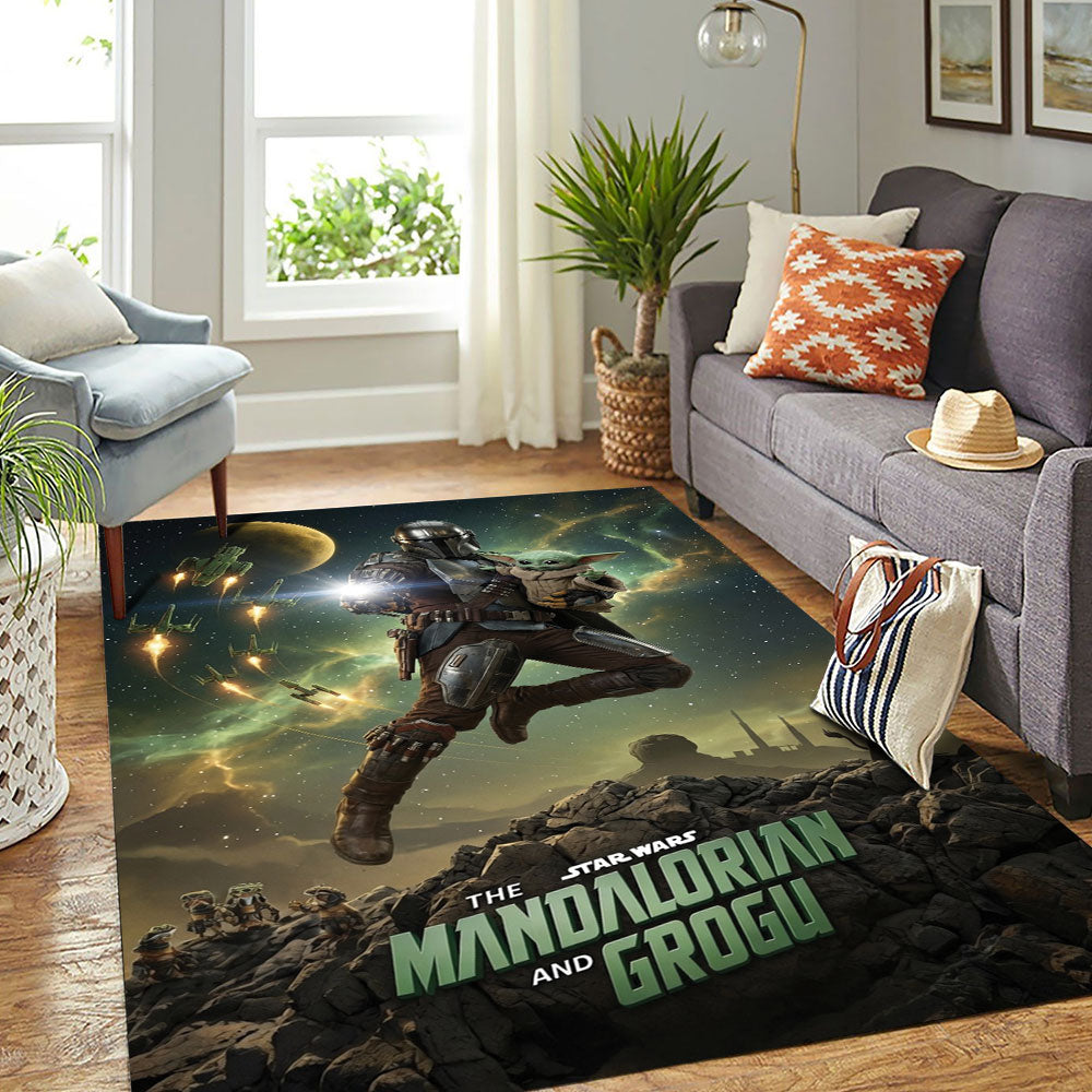 Star Wars: The Mandalorian and Grogu Rectangular Rug – TMTHU6950