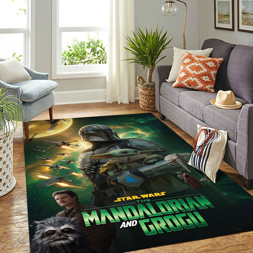 Star Wars: The Mandalorian and Grogu Rectangular Rug – TMTHU6951