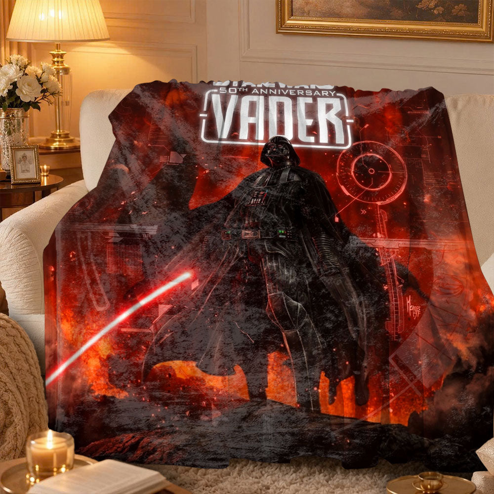 Star Wars x Darth Vader 50th Anniversary Fleece Blanket – TMTHU7917