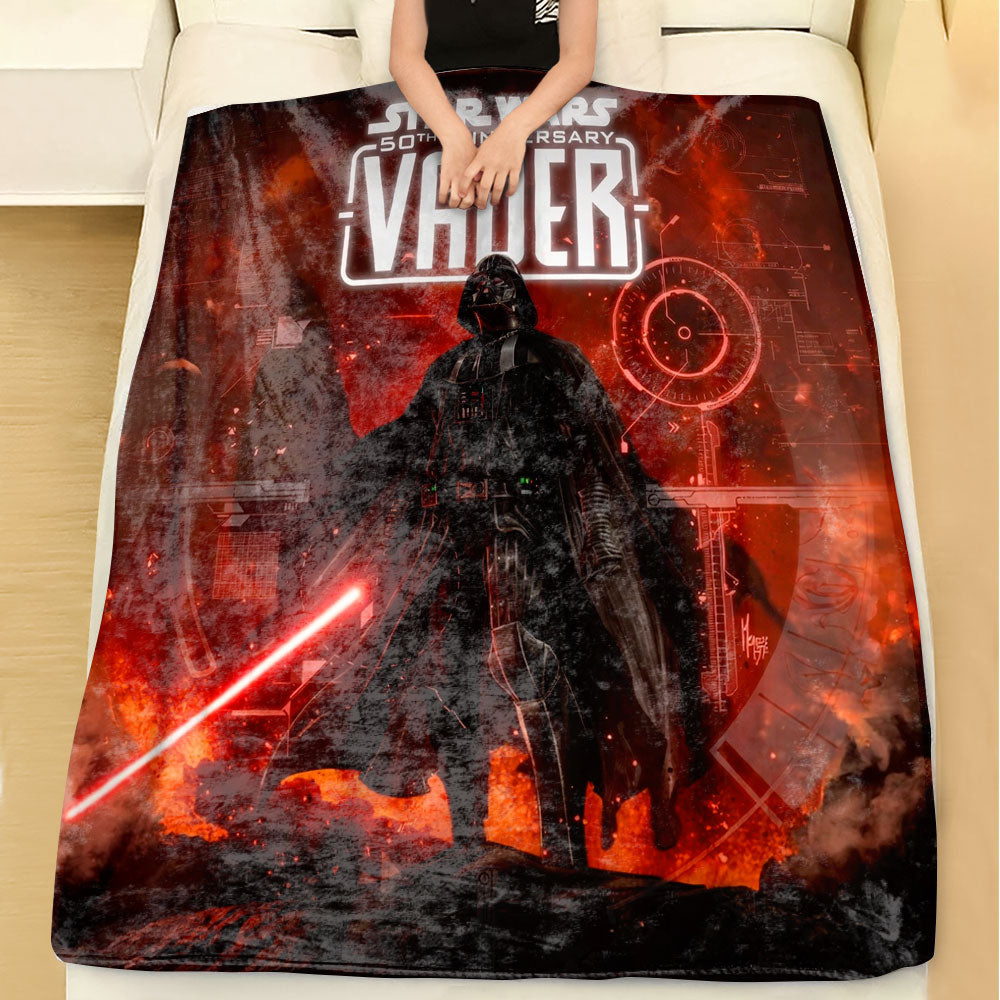 Star Wars x Darth Vader 50th Anniversary Fleece Blanket – TMTHU7917