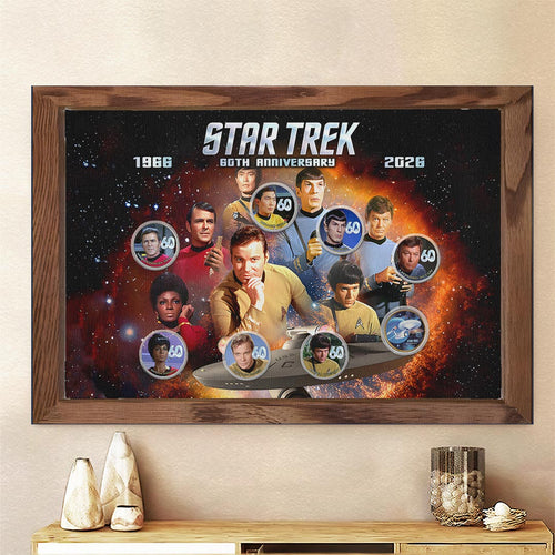 Star Trek 60th Anniversary Rectangle Canvas With Inner Frame – HOATT17006