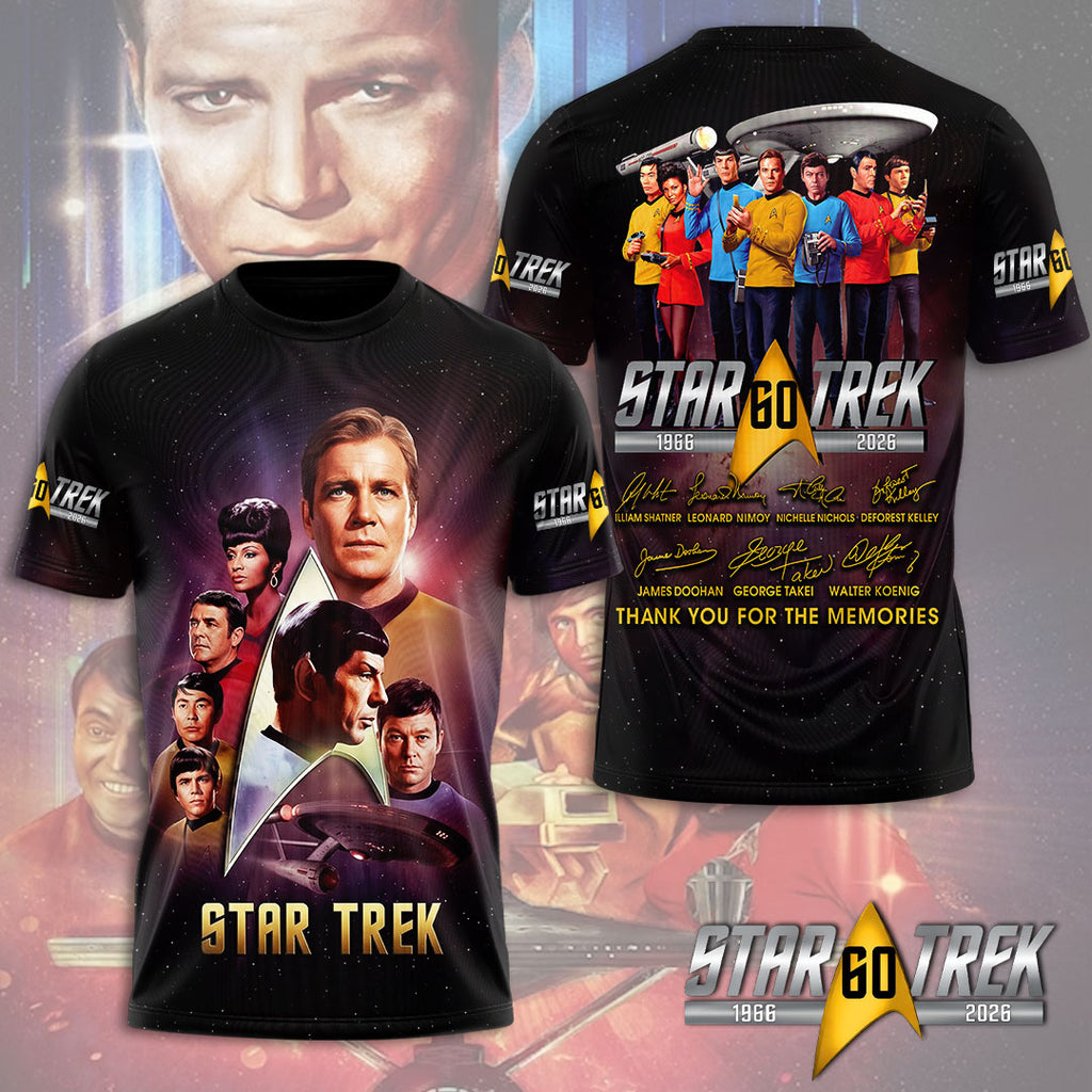 Star Trek 60th Anniversary 3D Apparel – TMTHU4101