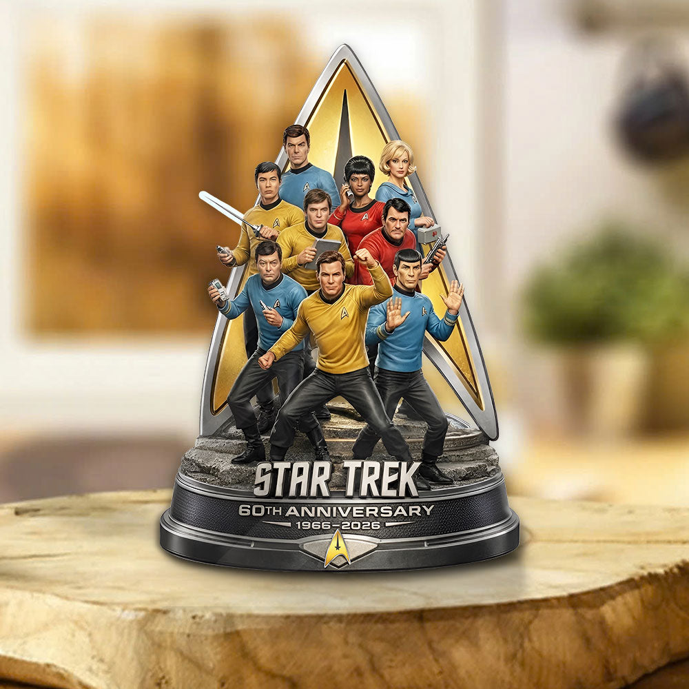 Star Trek 60th Anniversary Custom Shape Acrylic Plaque – TMTHU4098