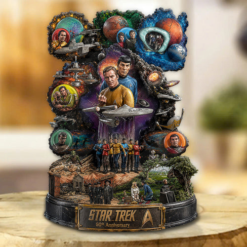 Star Trek 60th Anniversary Custom Shape Acrylic Plaque – GNE7771