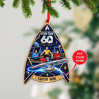 Personalized Star Trek 60th Anniversary Custom Shape 2-side Printed Acrylic Ornament – TANTN25759