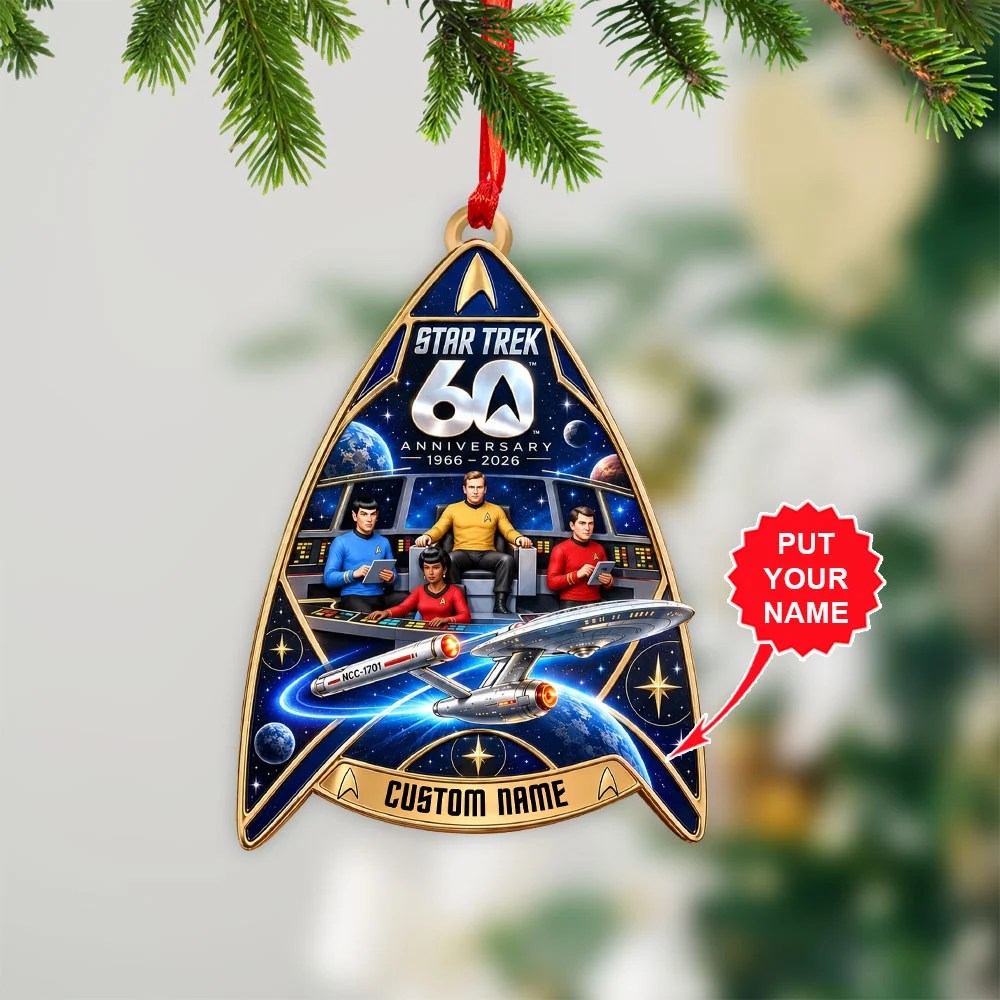 Personalized Star Trek 60th Anniversary Custom Shape 2-side Printed Acrylic Ornament – TANTN25759