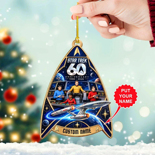 Personalized Star Trek 60th Anniversary Custom Shape 2-side Printed Acrylic Ornament – TANTN25759