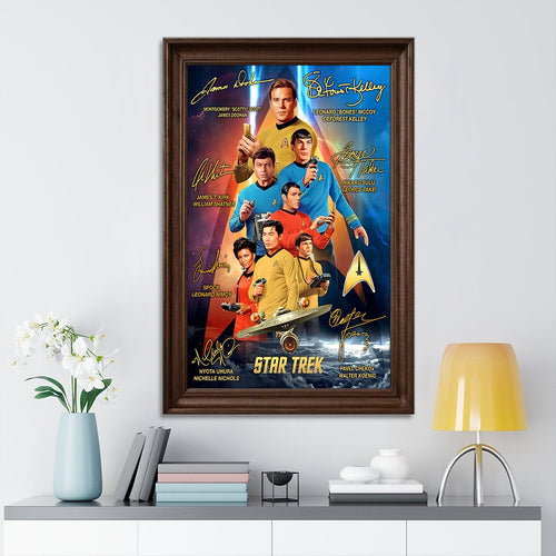 Star Trek 60th Anniversary Rectangle Canvas With Inner Frame – TMTHU4075