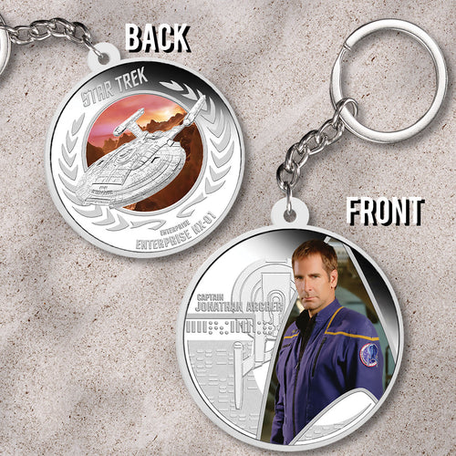 Star Trek: Enterprise Custom Shape 2-sided Keychain – HOATT13734
