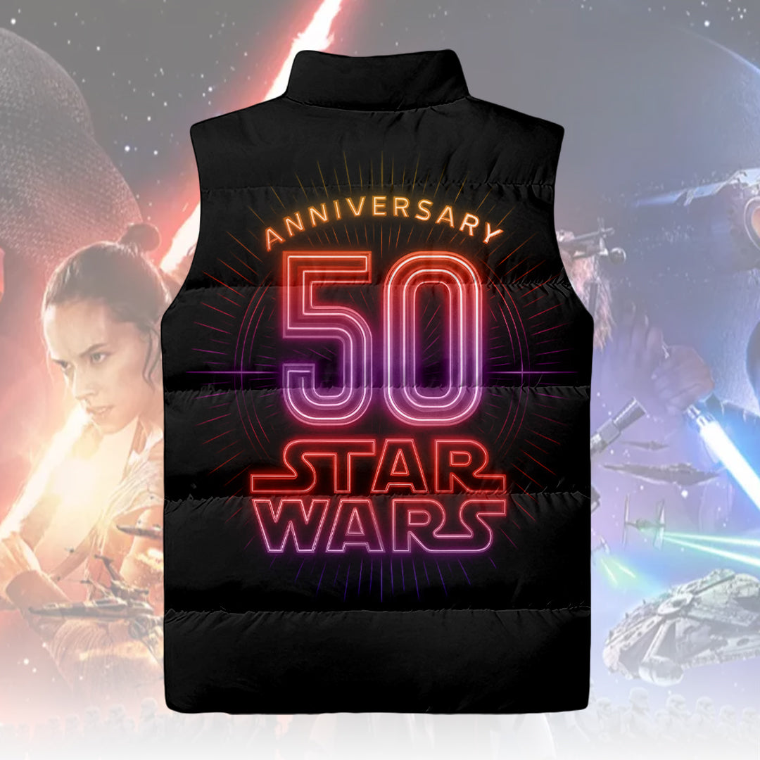 Star Wars 50 Years Anniversary 3D Sleeveless Down Jacket – TMTHU1770