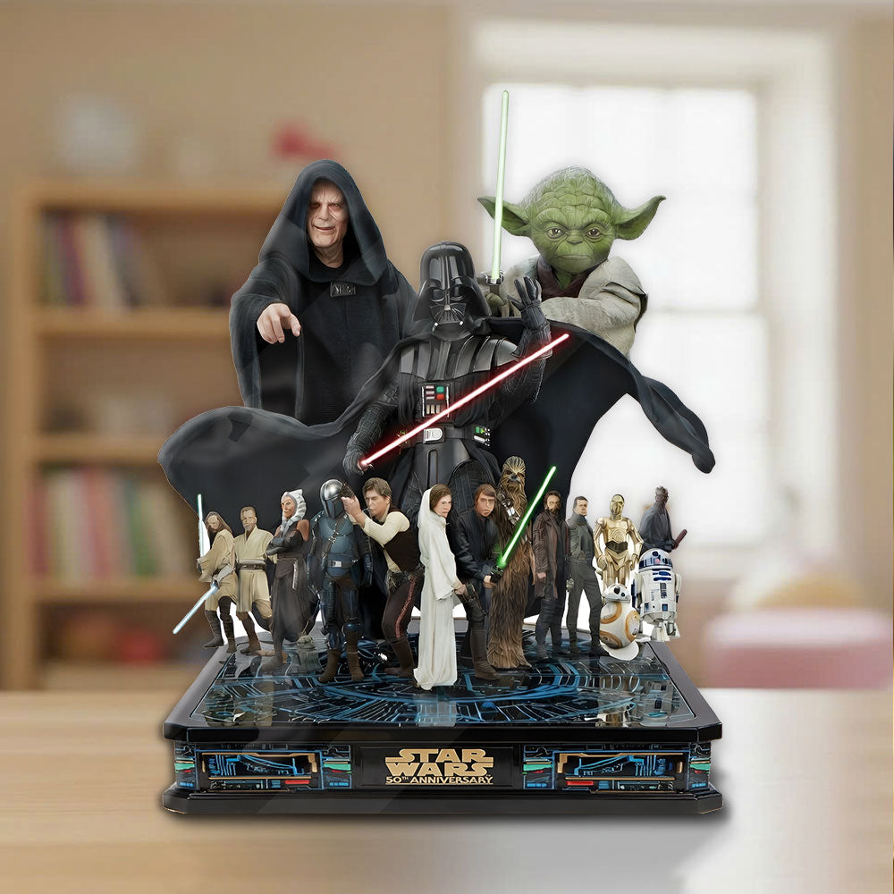 Star Wars 50th Anniversary Custom Shape Acrylic Plaque – TMTHU4072