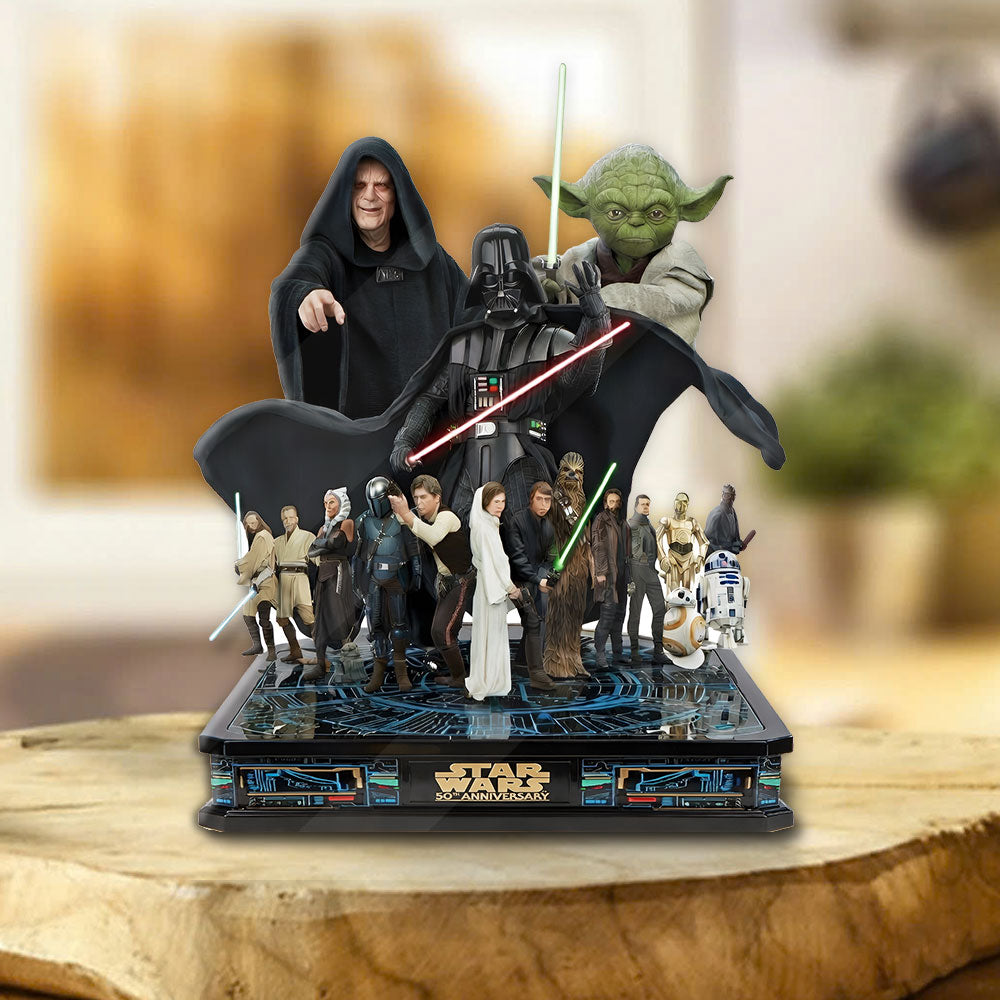 Star Wars 50th Anniversary Custom Shape Acrylic Plaque – TMTHU4072