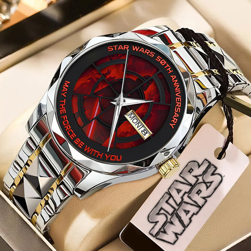 Star Wars 50th Anniversary Alloy Luxury Quartz Watch – TMTHU2343