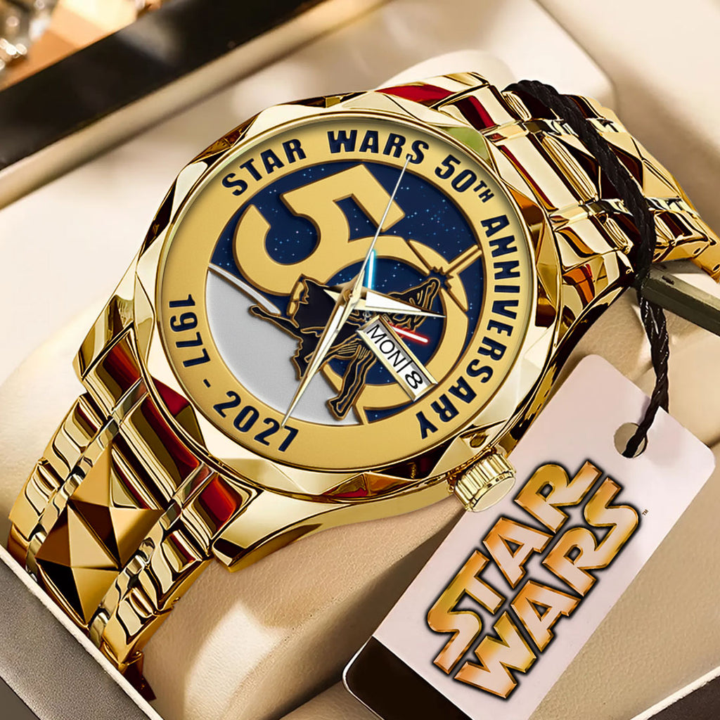 Star Wars 50th Anniversary Alloy Luxury Quartz Watch – TMTHU2884