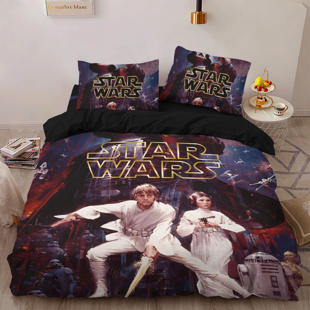 Star Wars 50th Anniversary 3-Piece Duvet Bedding Set – GNE5559