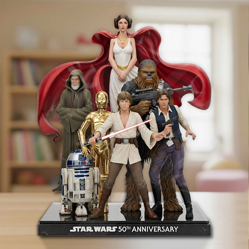 Star Wars 50th Anniversary Custom Shape Acrylic Plaque – TMTHU4182