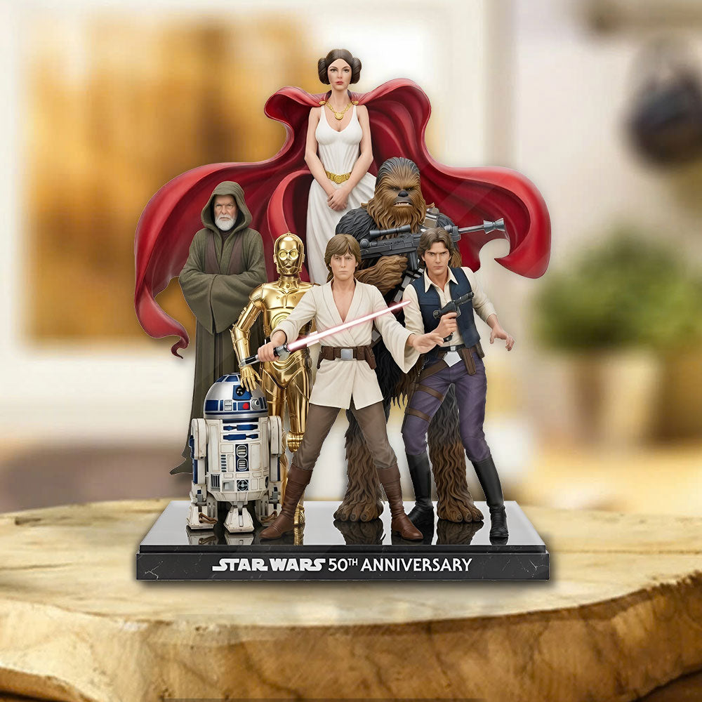 Star Wars 50th Anniversary Custom Shape Acrylic Plaque – TMTHU4182