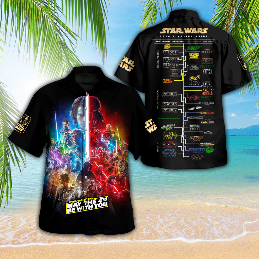 Star Wars 50th Anniversary 3D Hawaiian Apparel – GNE6305.3
