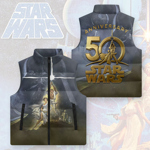 Star Wars 50th Anniversary 3D Sleeveless Down Jacket – TMTHU1652