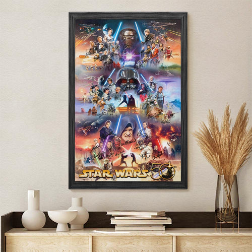Star Wars 50th Anniversary Rectangle Canvas With Inner Frame – HOATT16537