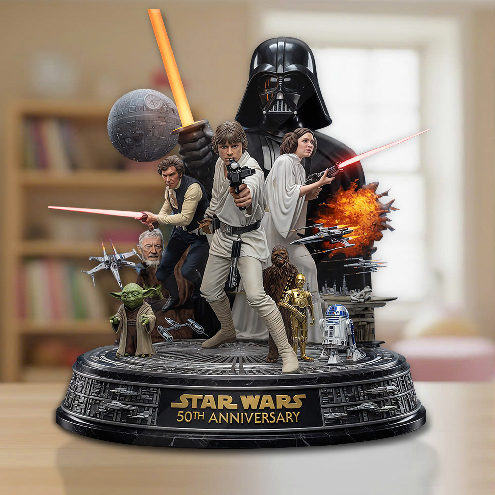 Star Wars 50th Anniversary Custom Shape Acrylic Plaque – GNE6316