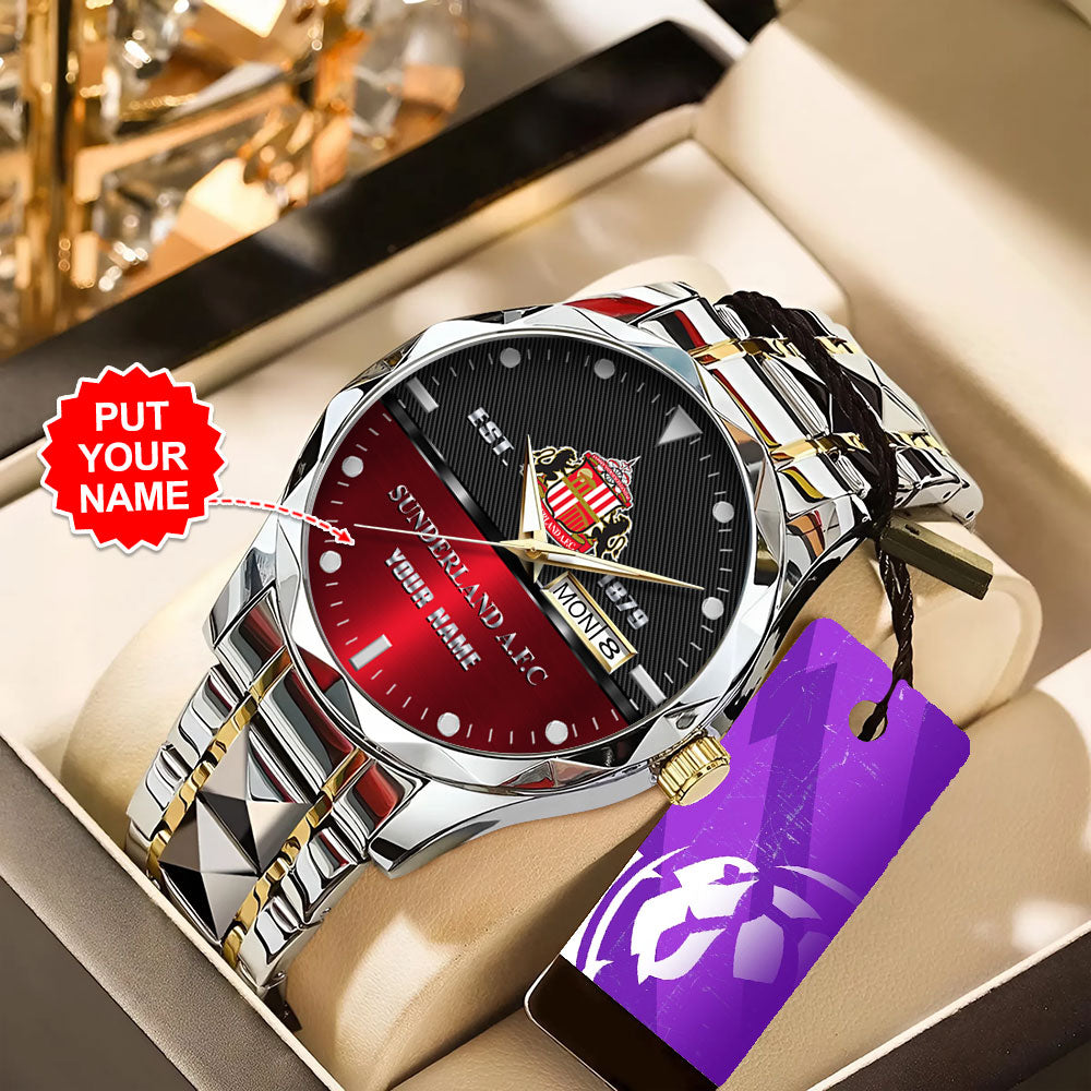 Personalized Sunderland A.F.C. Alloy Luxury Quartz Watch – TANTN15469