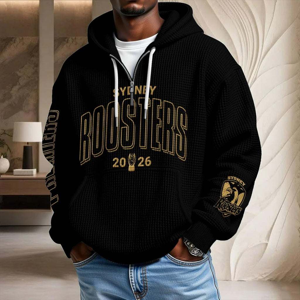 Sydney Roosters 2026 NRL Premiers 3D Unisex Waffle Hoodie – MAITM15304