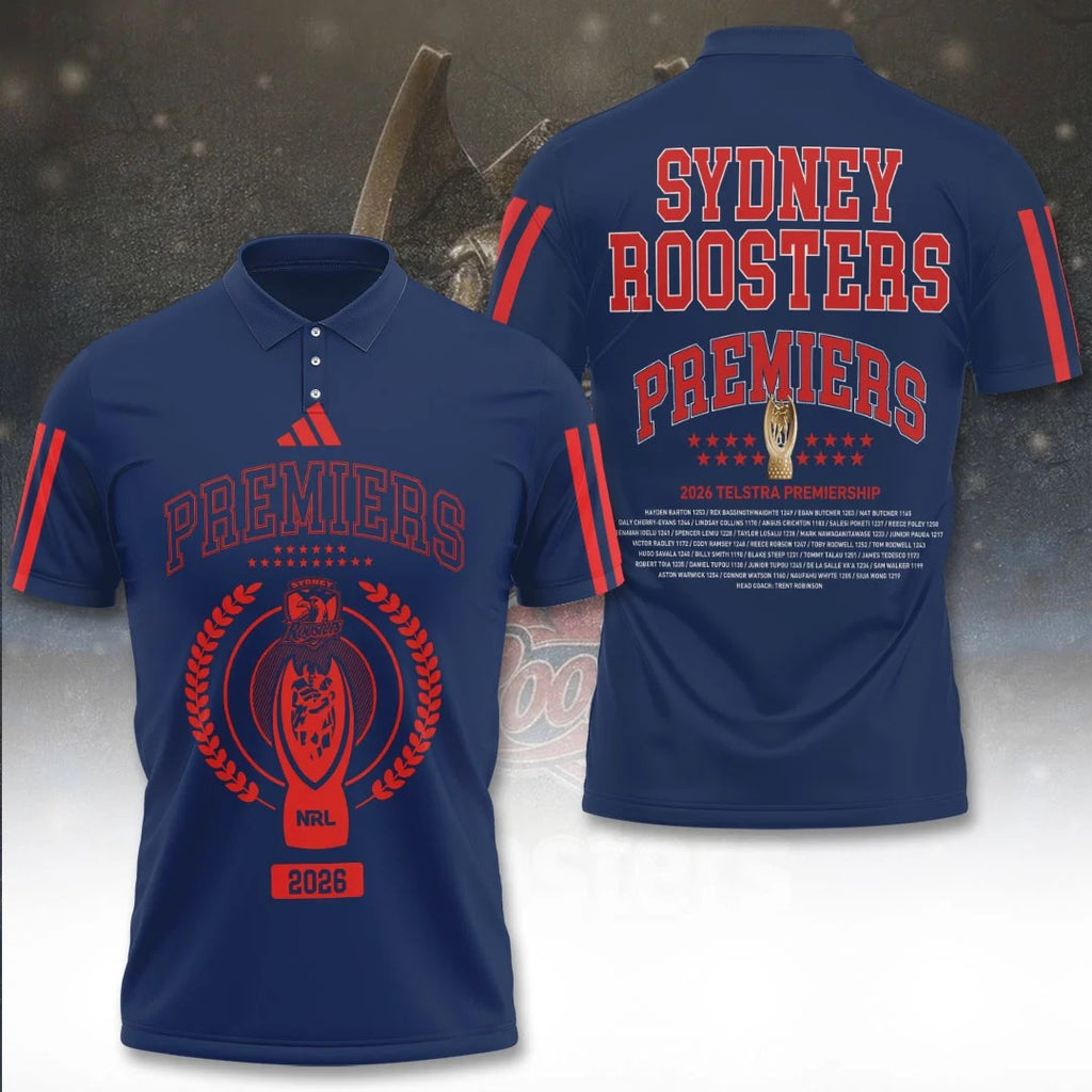 Sydney Roosters 2026 NRL Premiers 3D Apparel – TANTN26177