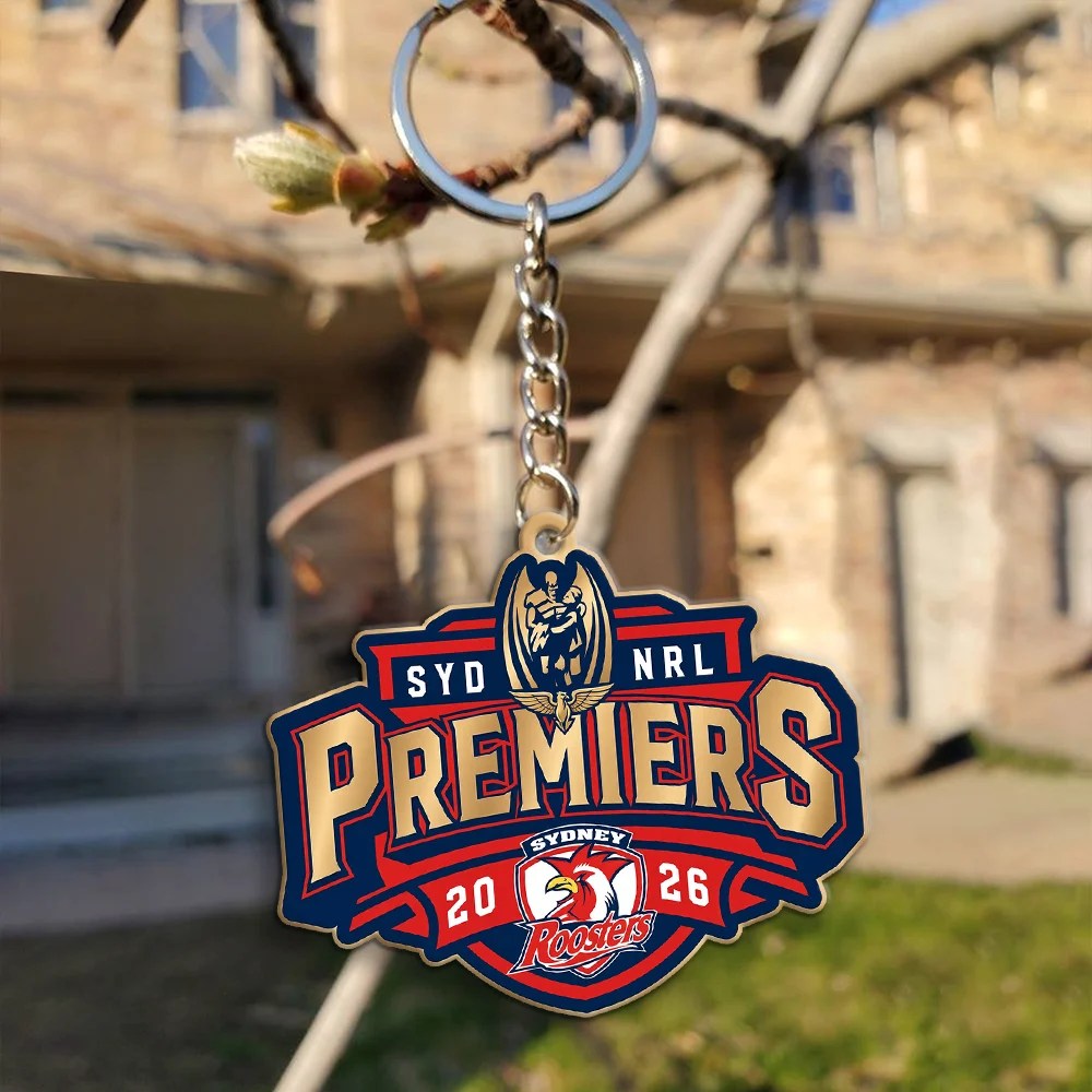 Sydney Roosters 2026 NRL Premiers Custom Shape 1-sided Keychain – MAITM15307