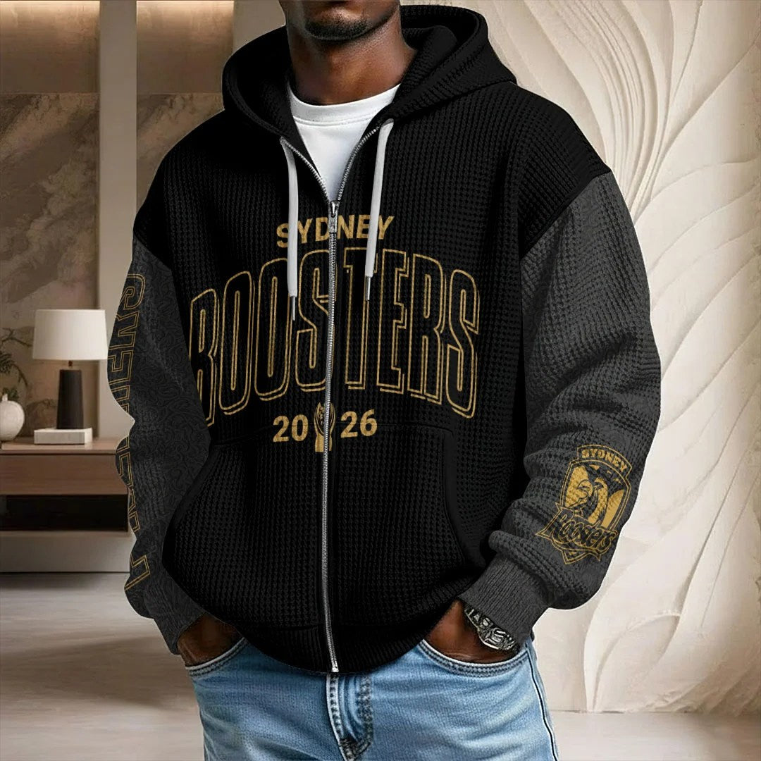 Sydney Roosters 2026 NRL Premiers 3D Unisex Waffle Hoodie – TANTN25932