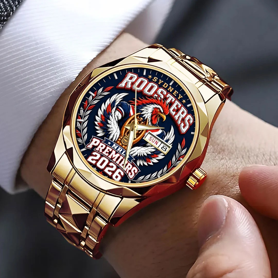 Sydney Roosters 2026 Premiers Alloy Luxury Quartz Watch – TMTHU10169