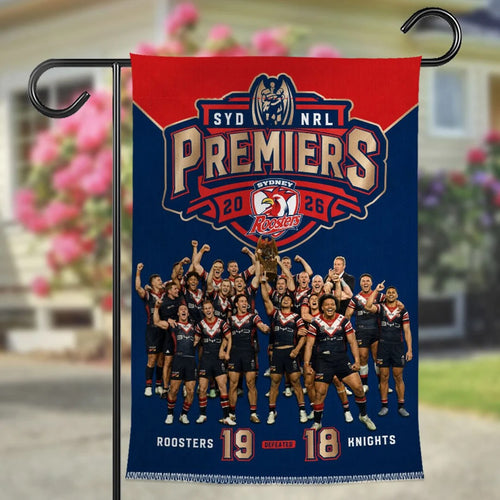 Sydney Roosters 2026 NRL Premiers Double-side Garden Flag – TANTN26030