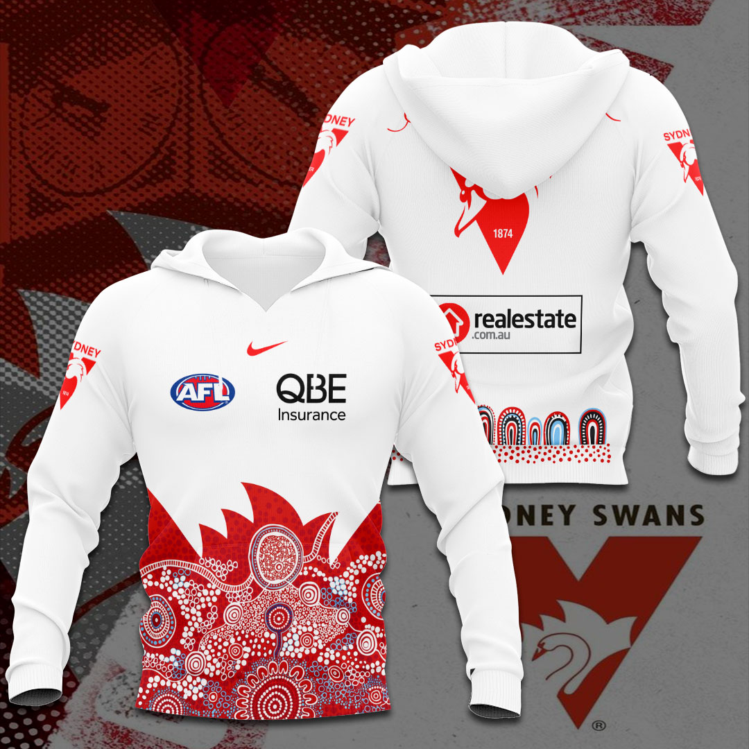 Sydney Swans FC 2026 Indigenous Guernsey 3D Apparel – TANTN24940