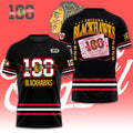 Chicago Blackhawks 100th Anniversary 2026 3D Apparel – GNE4345