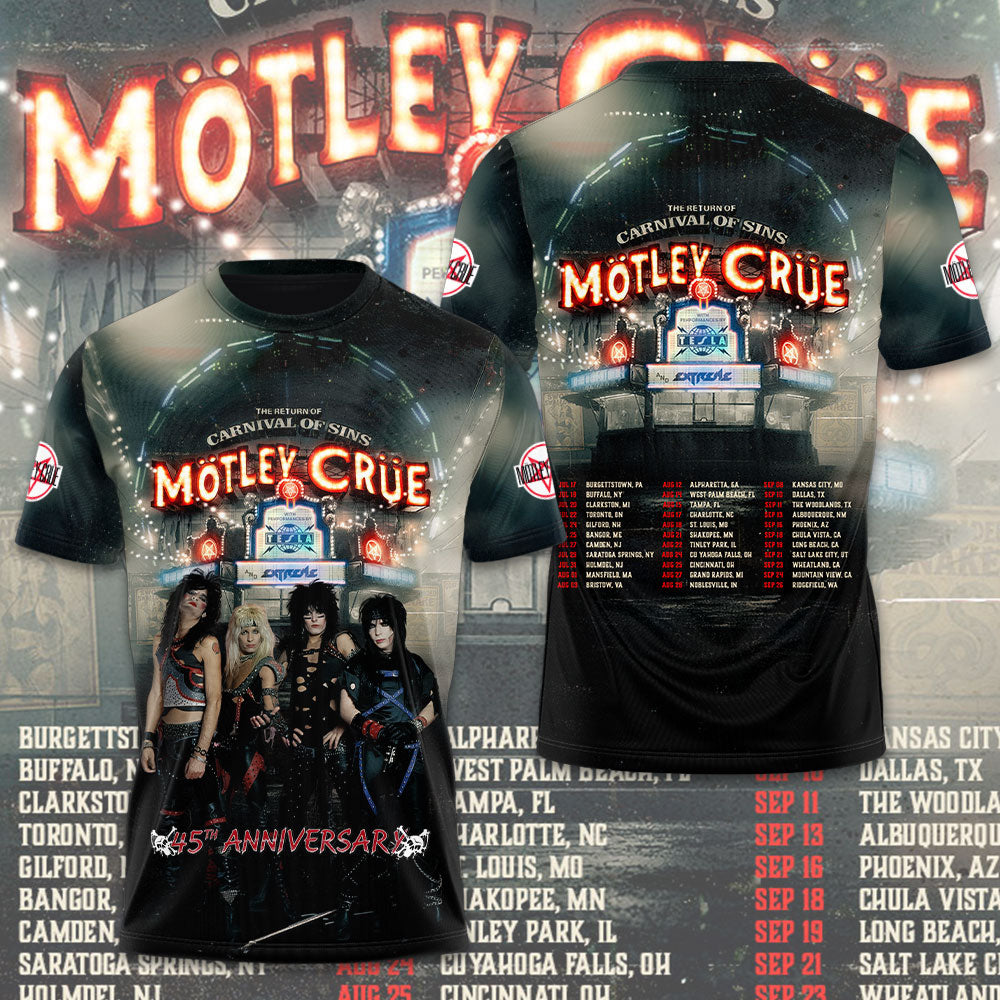 Mötley Crüe 3D Apparel – TMTHU2156