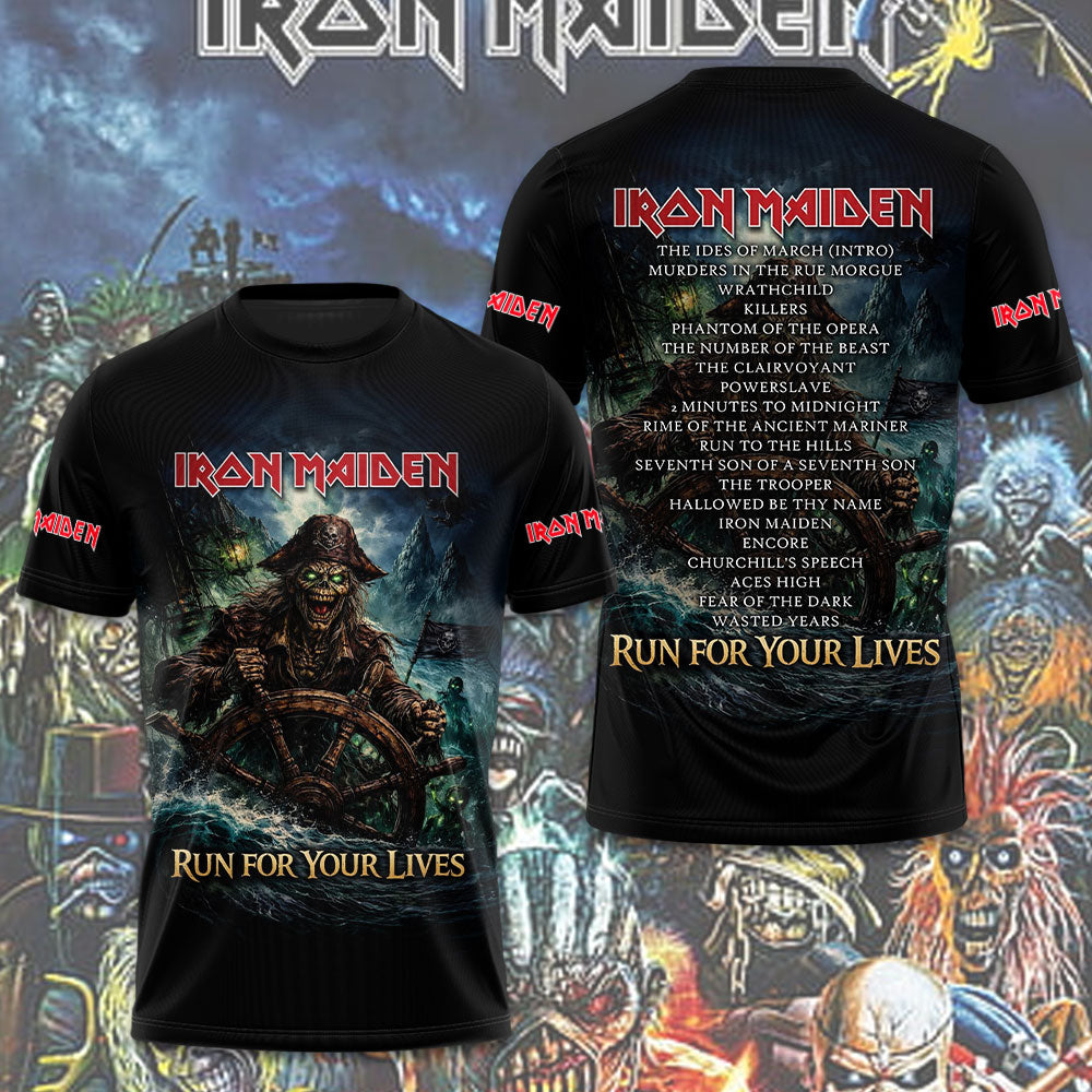Iron Maiden 2026 World Tour 3D Apparel – TMTHU4384