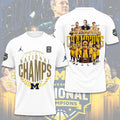 Michigan Wolverines 2026 NCAA Men's Basketball National Champs 3D Apparel – TMTHU4960