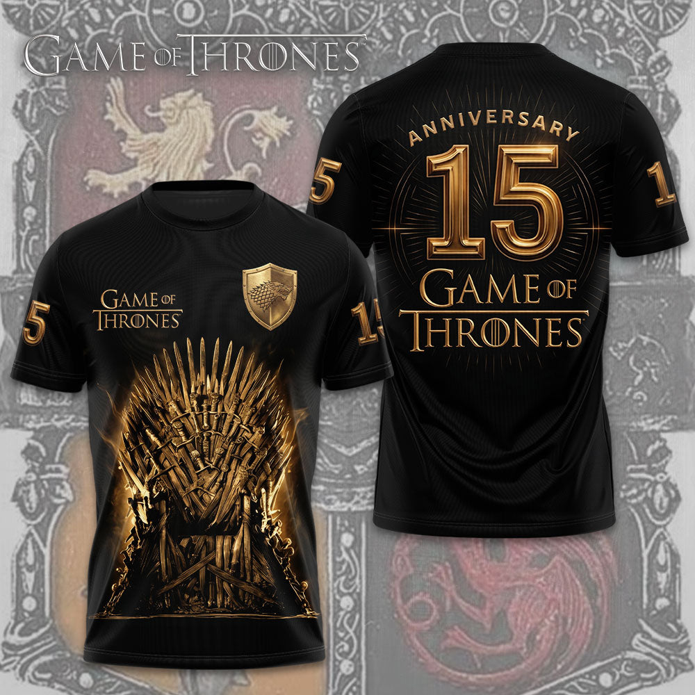 Game of Thrones 15th Anniversary 3D Apparel – TMTHU6415