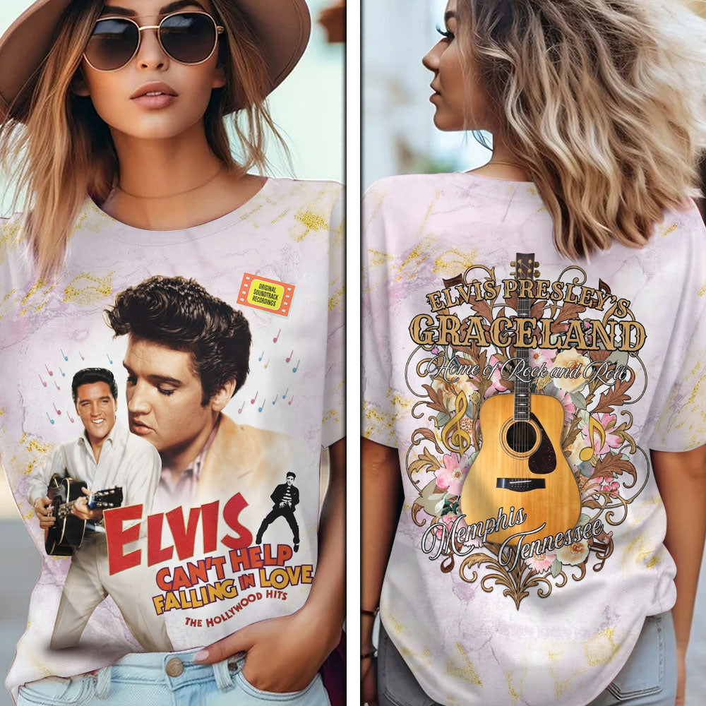 Elvis Presley Short Sleeve Button-Down Shirt – ANHNV 1072
