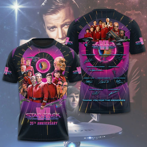 Star Trek VI: The Undiscovered Country 35th Anniversary 3D Apparel – TMTHU9187