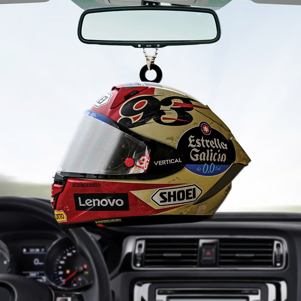 Ducati Lenovo Team x Marc Marquez Custom Shape 2-sided Acrylic Car Ornament – TANTN 11778