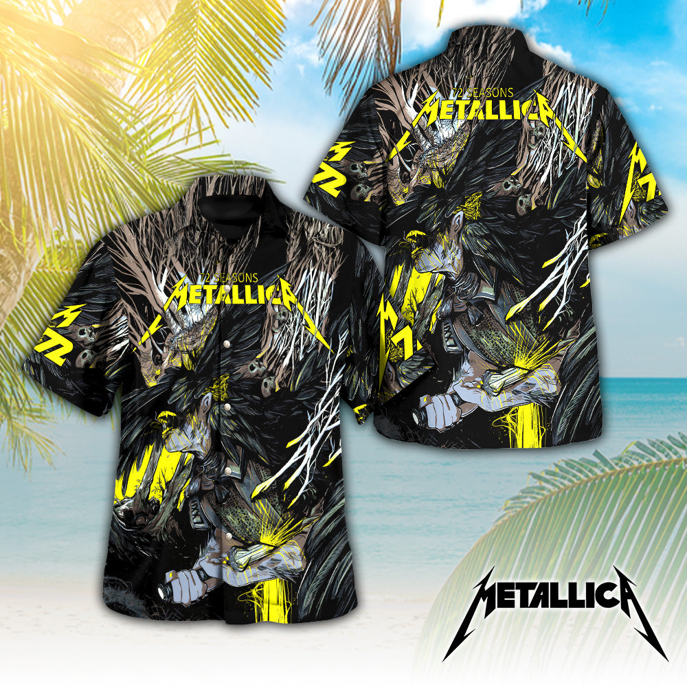 Metallica 3D Hawaiian Apparel – TANTN 12164