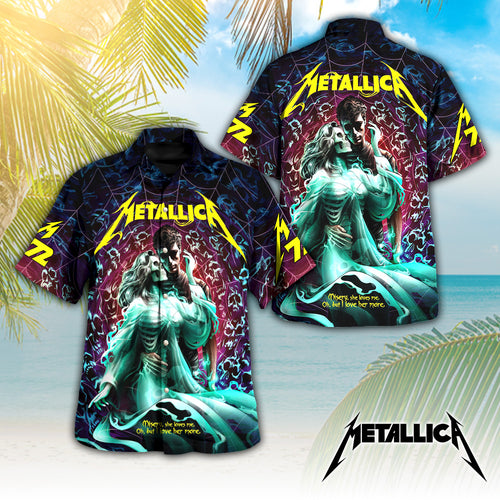 Metallica 3D Hawaiian Apparel – TANTN 12167