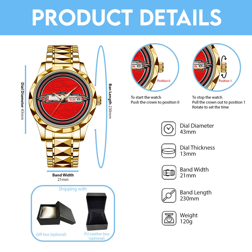 Harley Davidson Alloy Luxury Quartz Watch – TANTN 13935