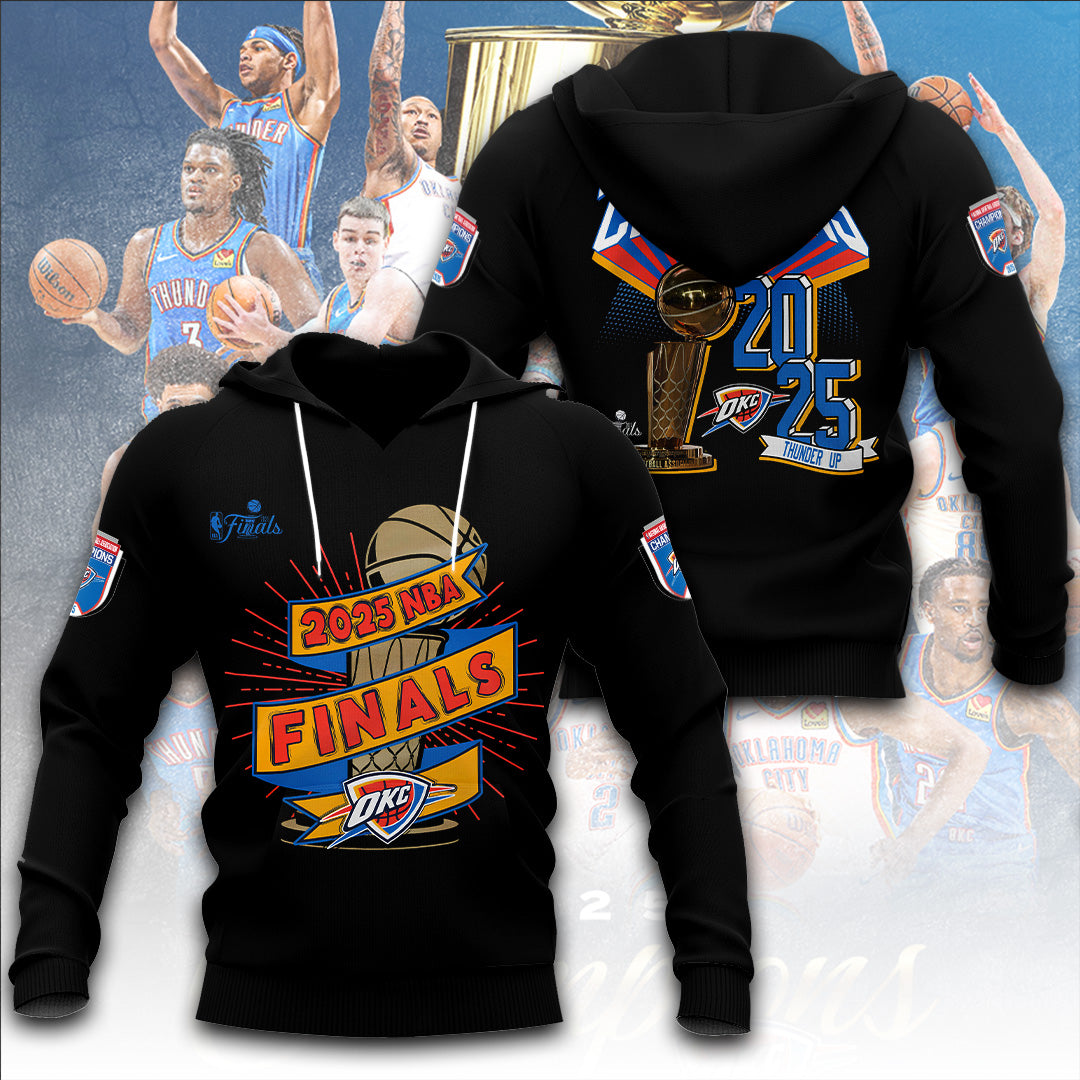 Oklahoma City Thunder 2025 NBA Champions 3D Apparel – TANTN 13941