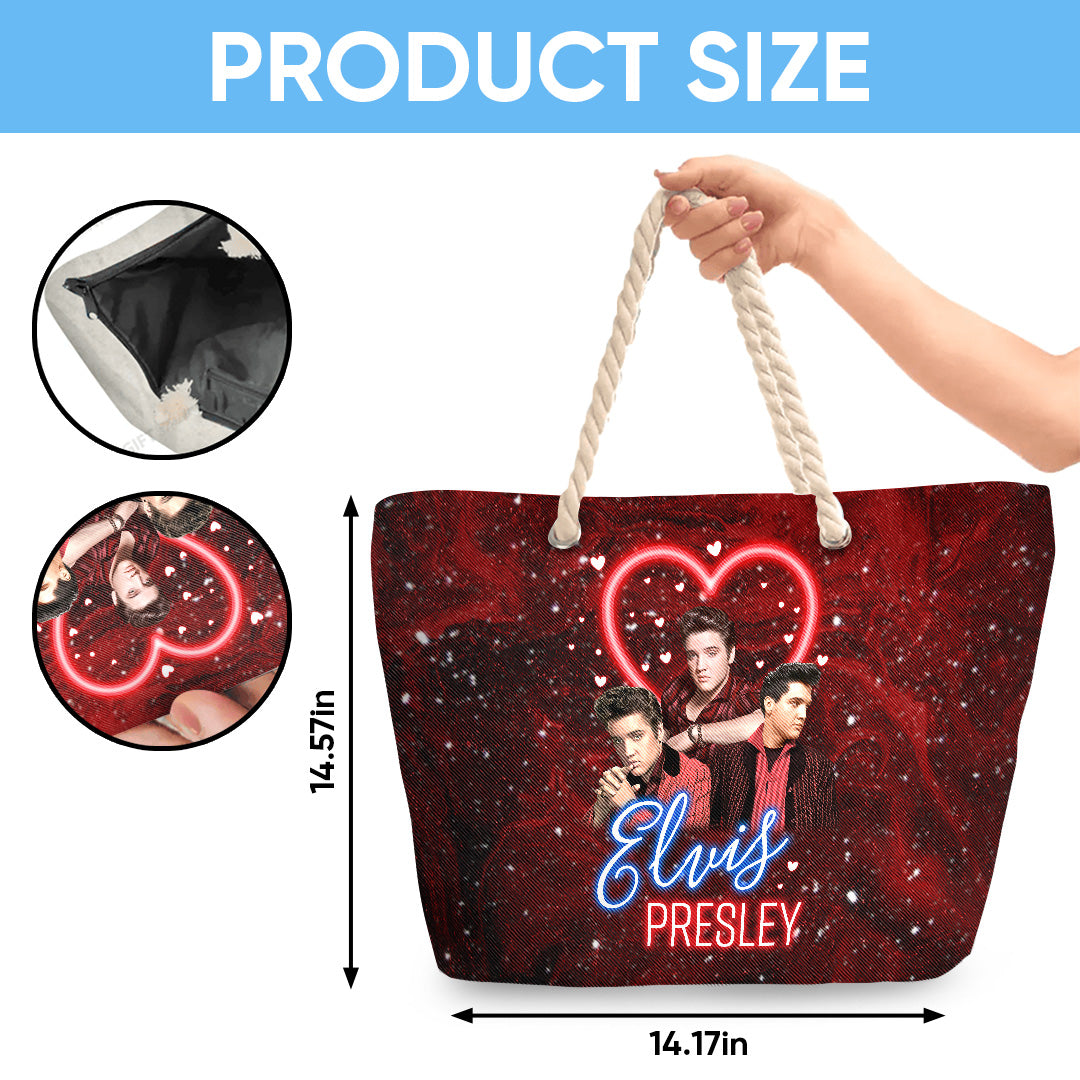 Elvis Presley Hemp Rope Tote Bag – TANTN 14246