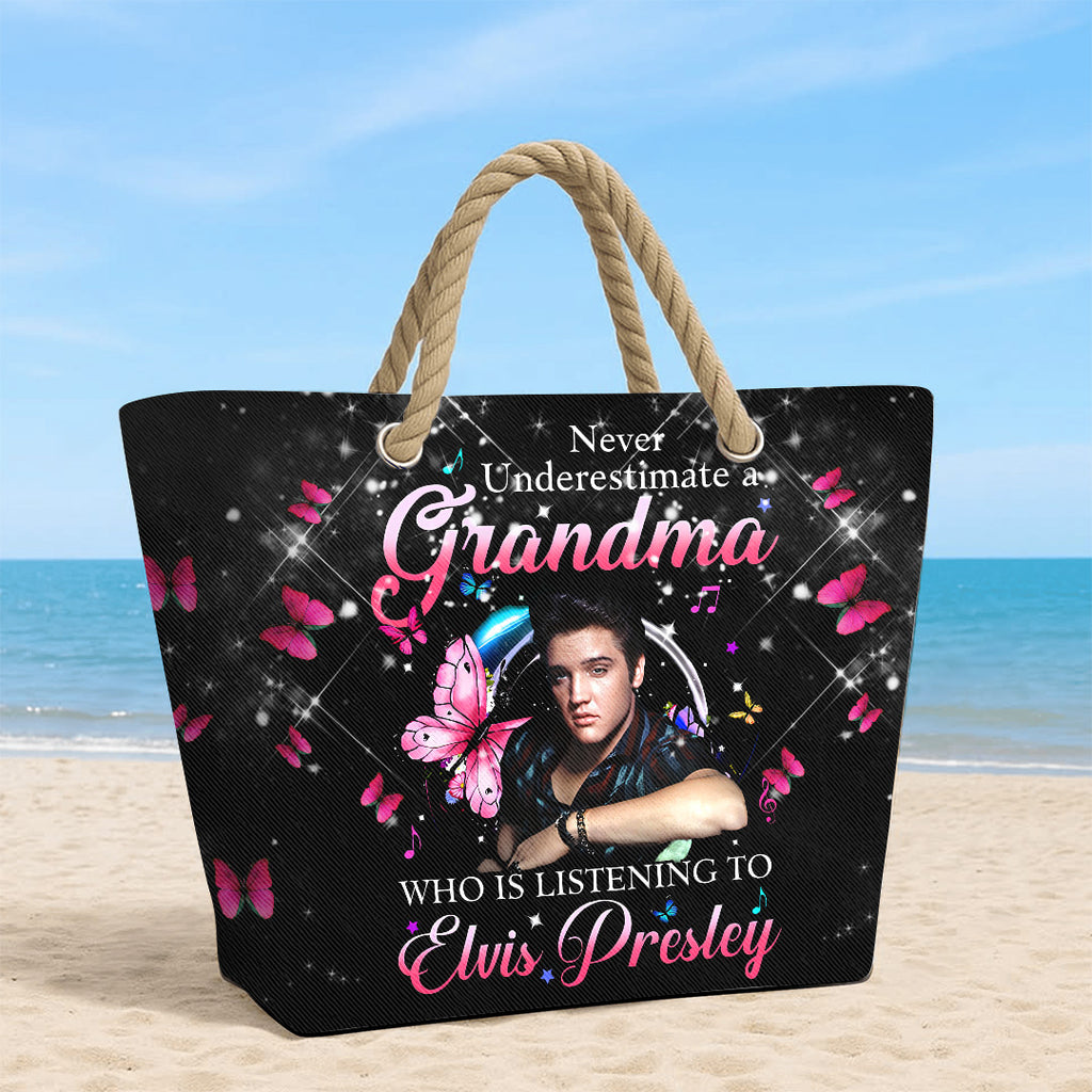 Elvis Presley Hemp Rope Tote Bag – TANTN 14292