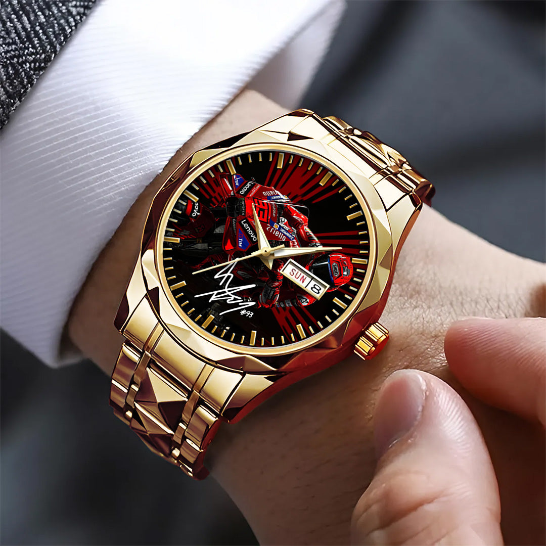 Ducati Lenovo Team x Marc Márquez Alloy Luxury Quartz Watch – TANTN 14512